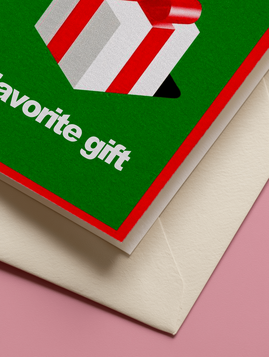 You're My Favorite Gift Card mockup 3