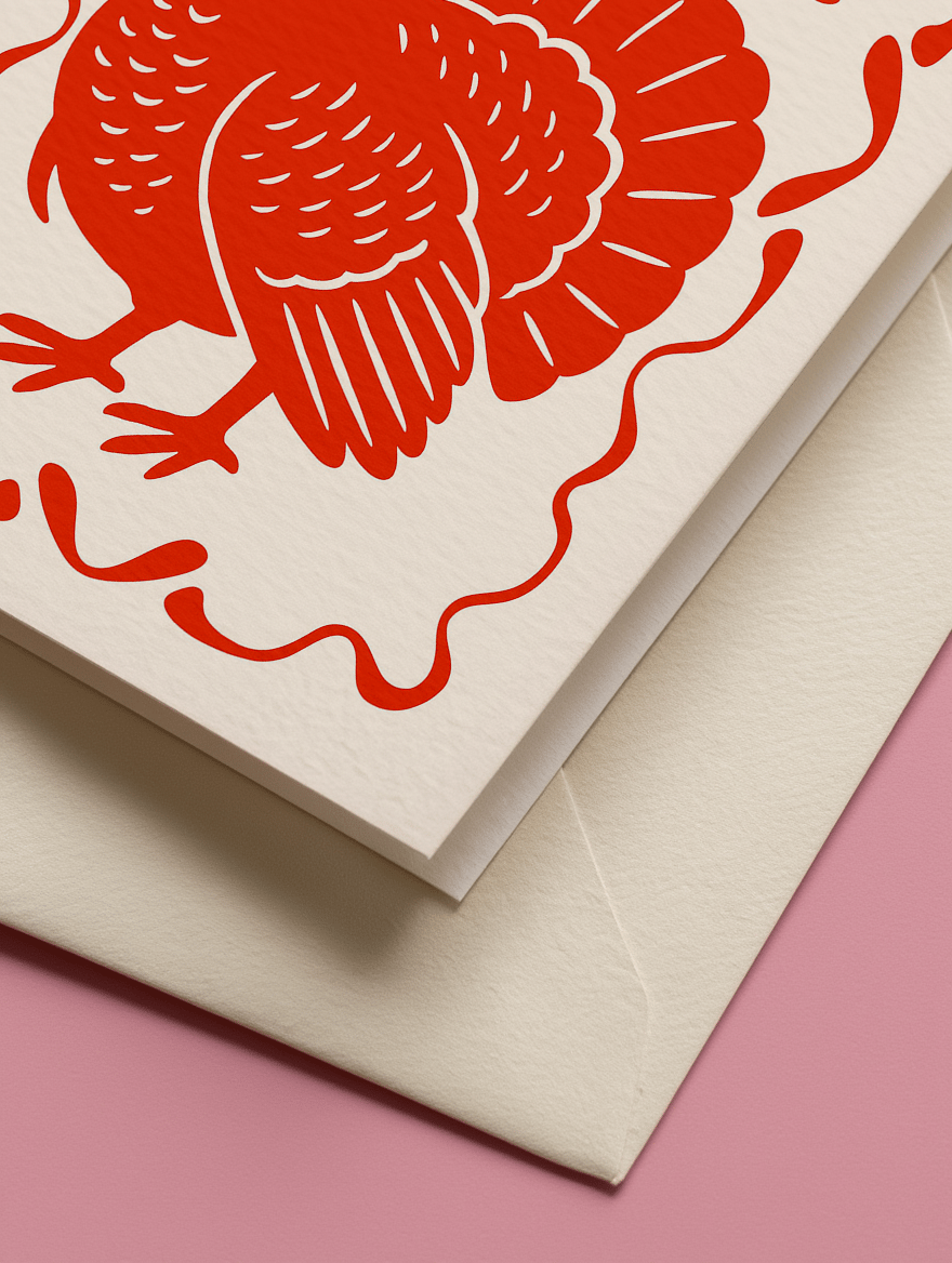 Thankful Turkey Card mockup 3