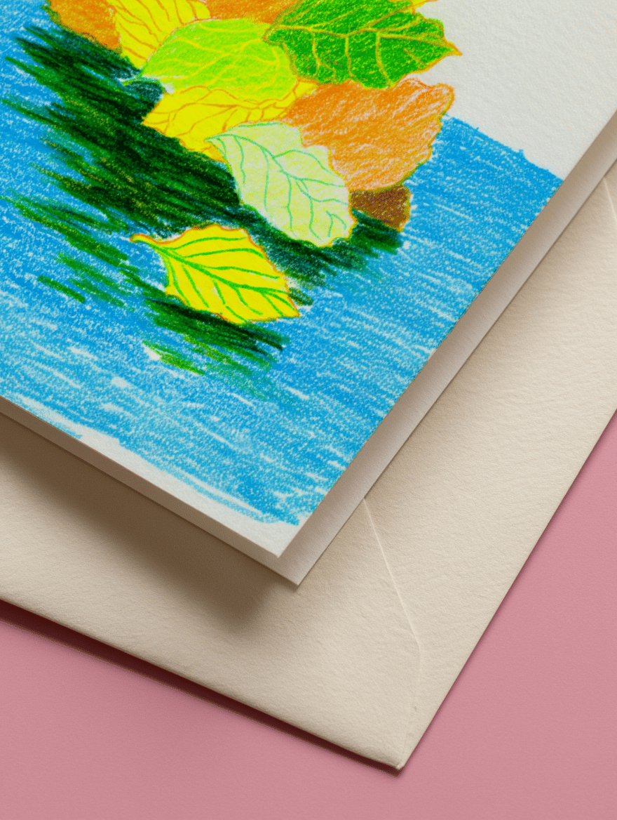 Falling for You Leaf Artwork mockup 3