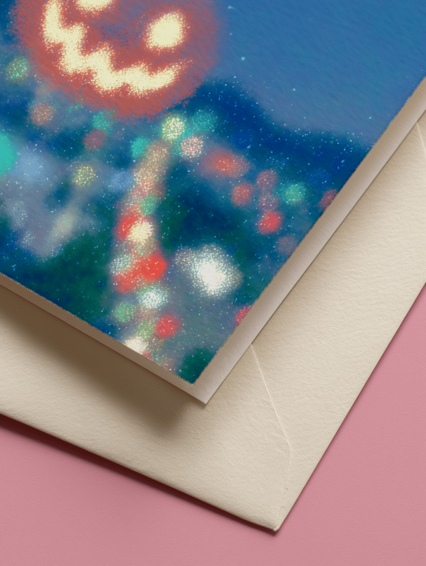 burning bright Cheer Card mockup 3