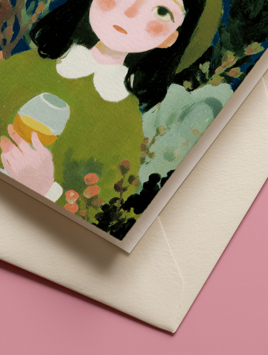 Candy for Wine Witch Card mockup 3