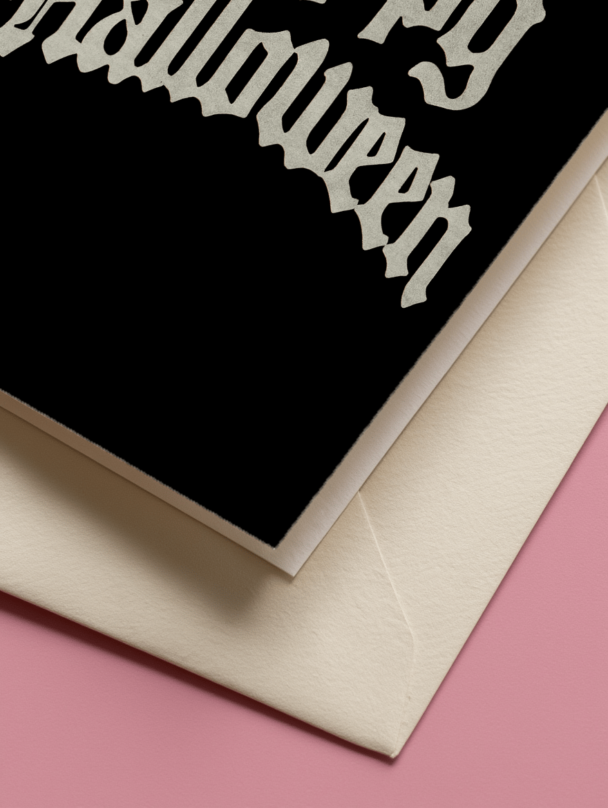 Spooky Halloween Greeting Card mockup 3