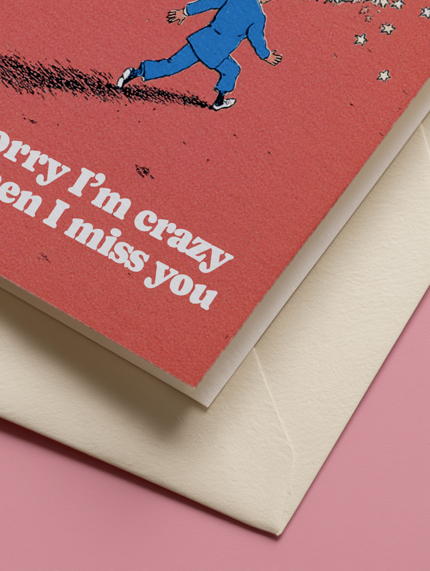 Missing You Madness Card mockup 3