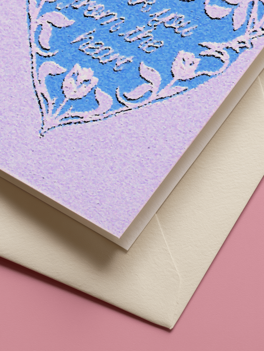 Thank You From the Heart Card mockup 3