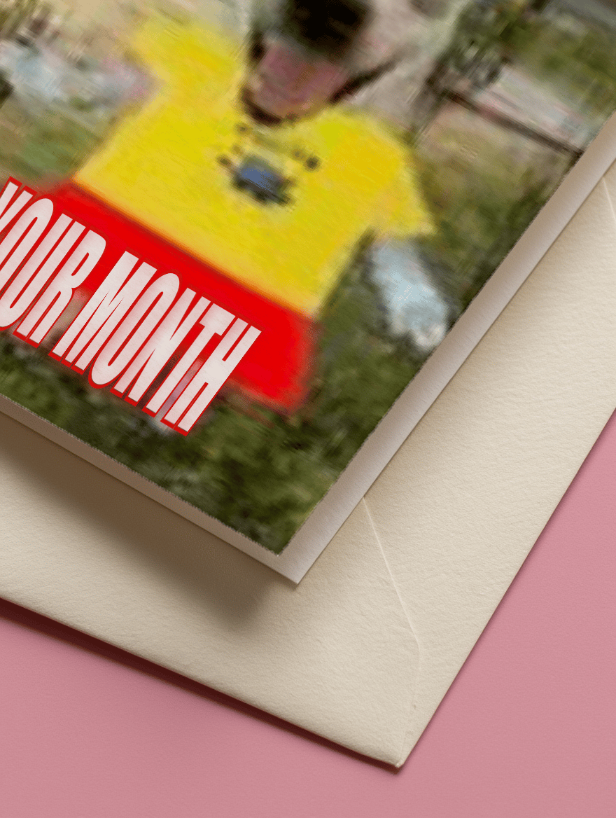 September Motivation Dog Card mockup 3