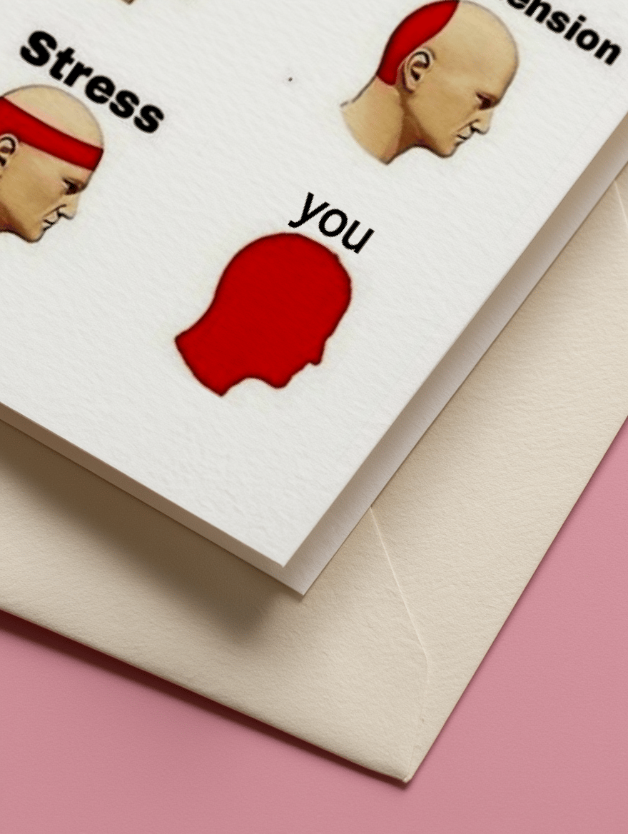 You're the Headache Card mockup 3