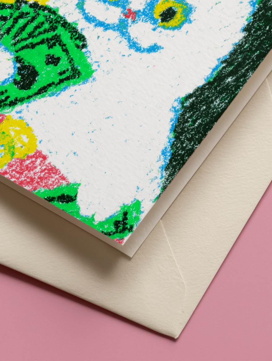 Coupon Cat Funny Card mockup 3