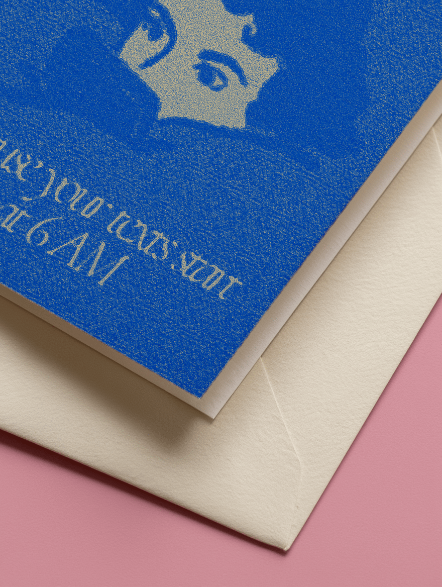 You’re The Reason I Wake Up Early Card mockup 2