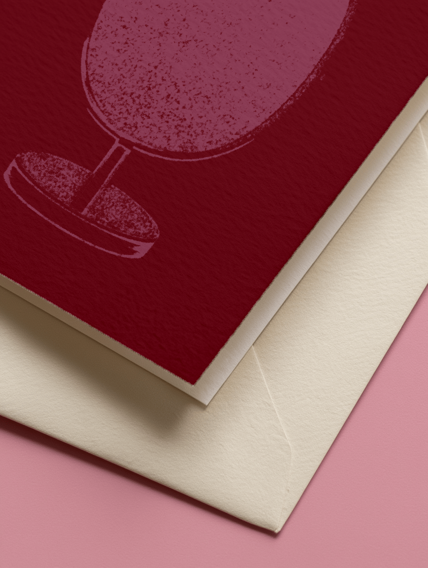 Telling Each Other We Look Chopped Card mockup 3
