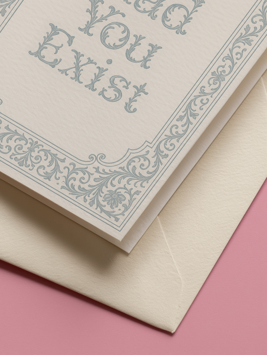 I'm Glad You Exist Card mockup 3