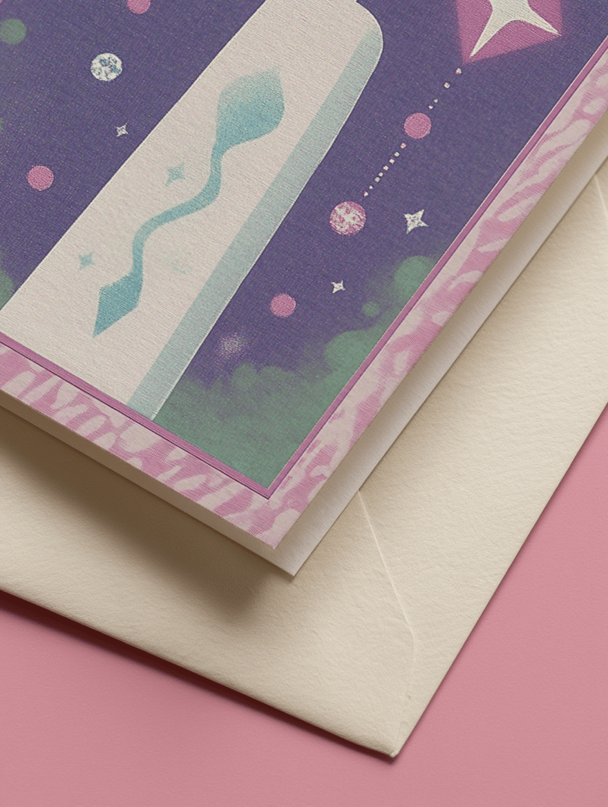 Brain Chemicals Love Card mockup 3