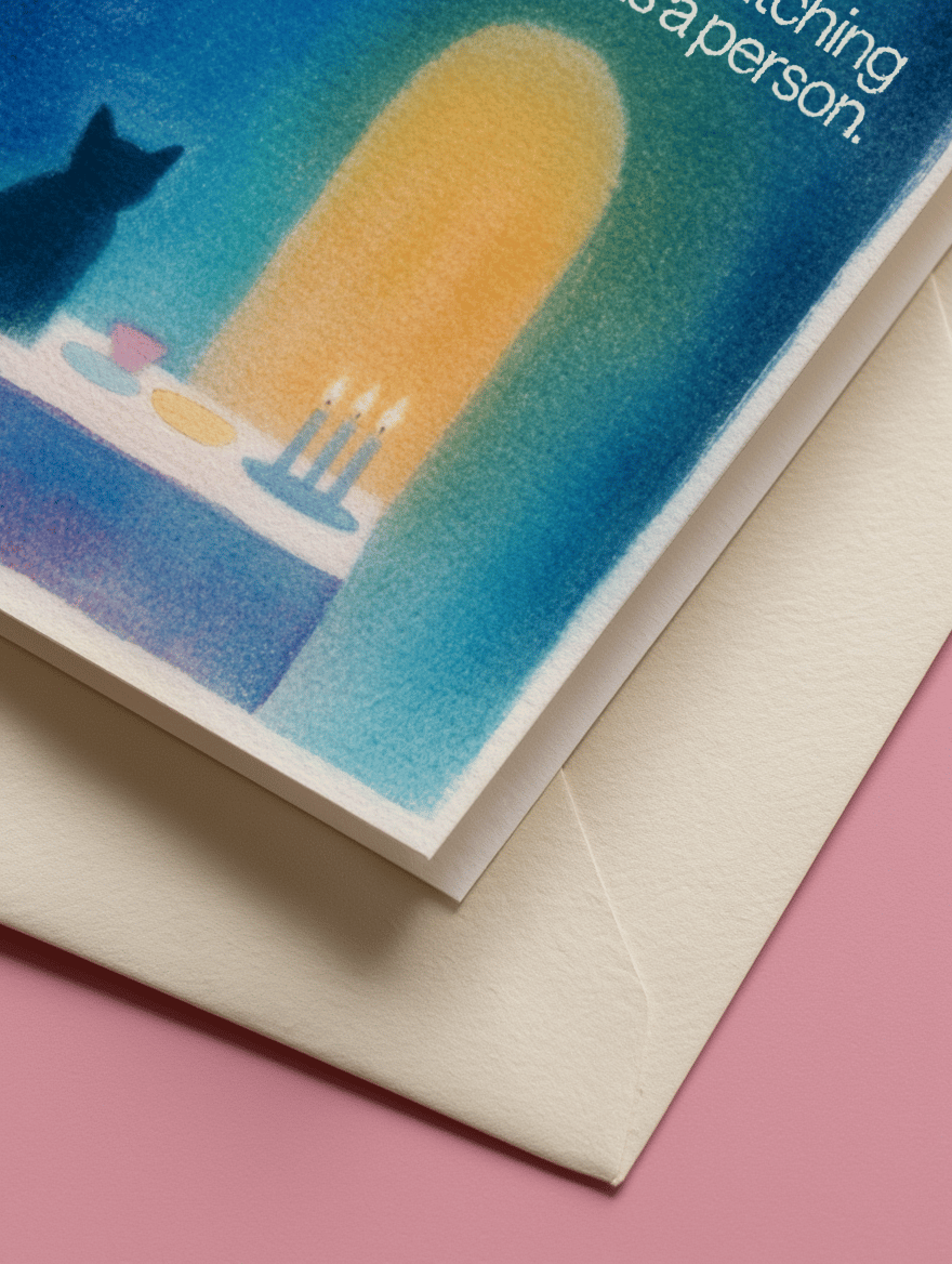 Loved Watching You Grow Birthday Card mockup 3
