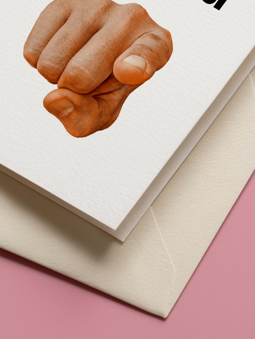 Happy Birthday Loser Card mockup 3