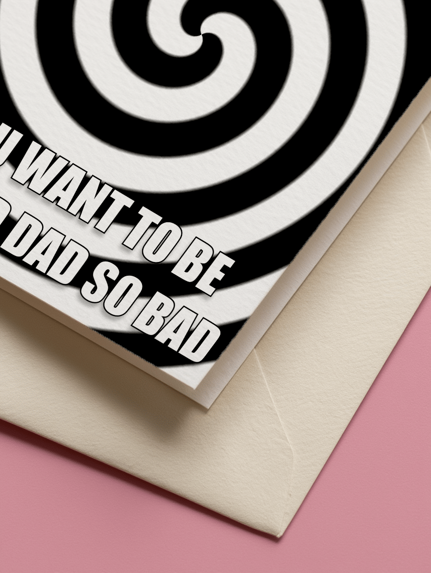 Hypno Dad Encouragement Card mockup 3