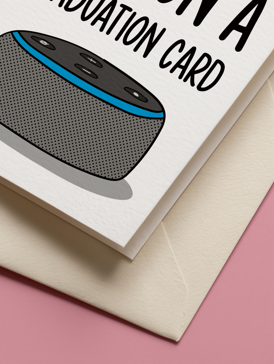 Alexa Send My Son a Graduation Card mockup 3