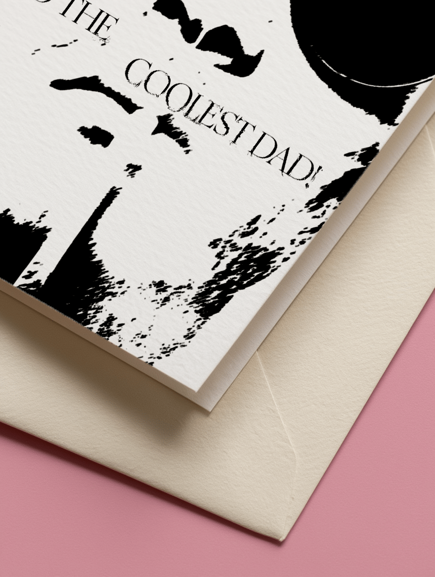 Coolest Dad Father's Day Card mockup 3
