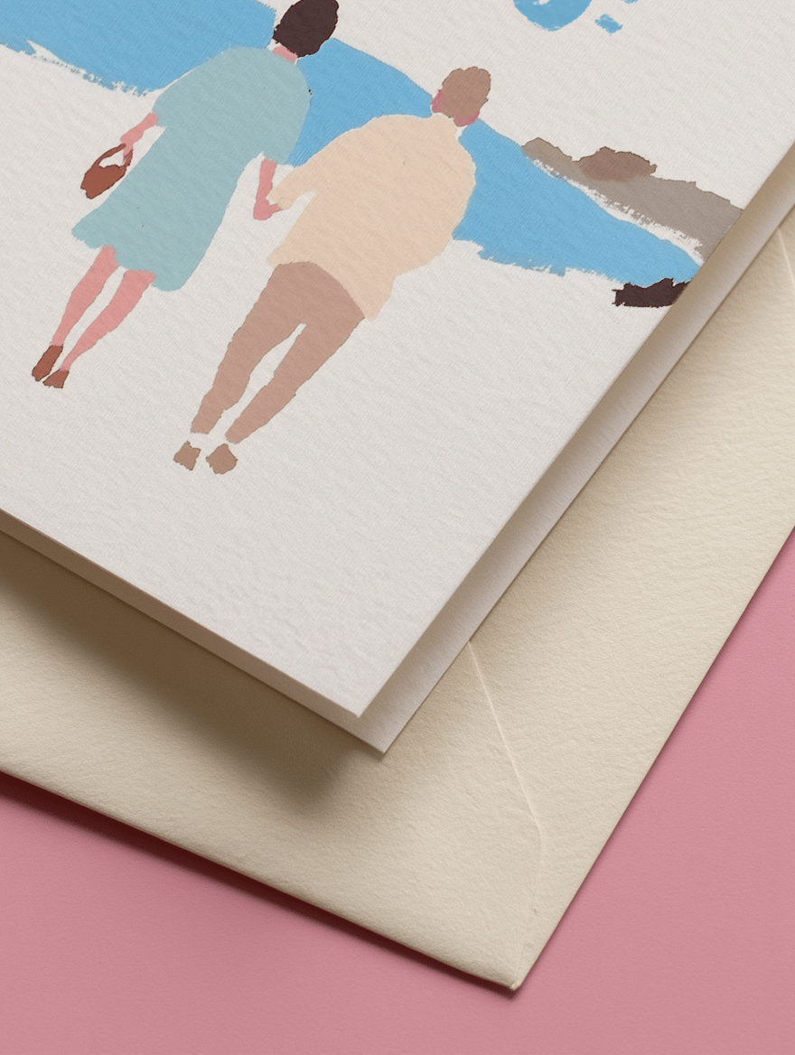 Hand-in-Hand Father's Day Card mockup 3