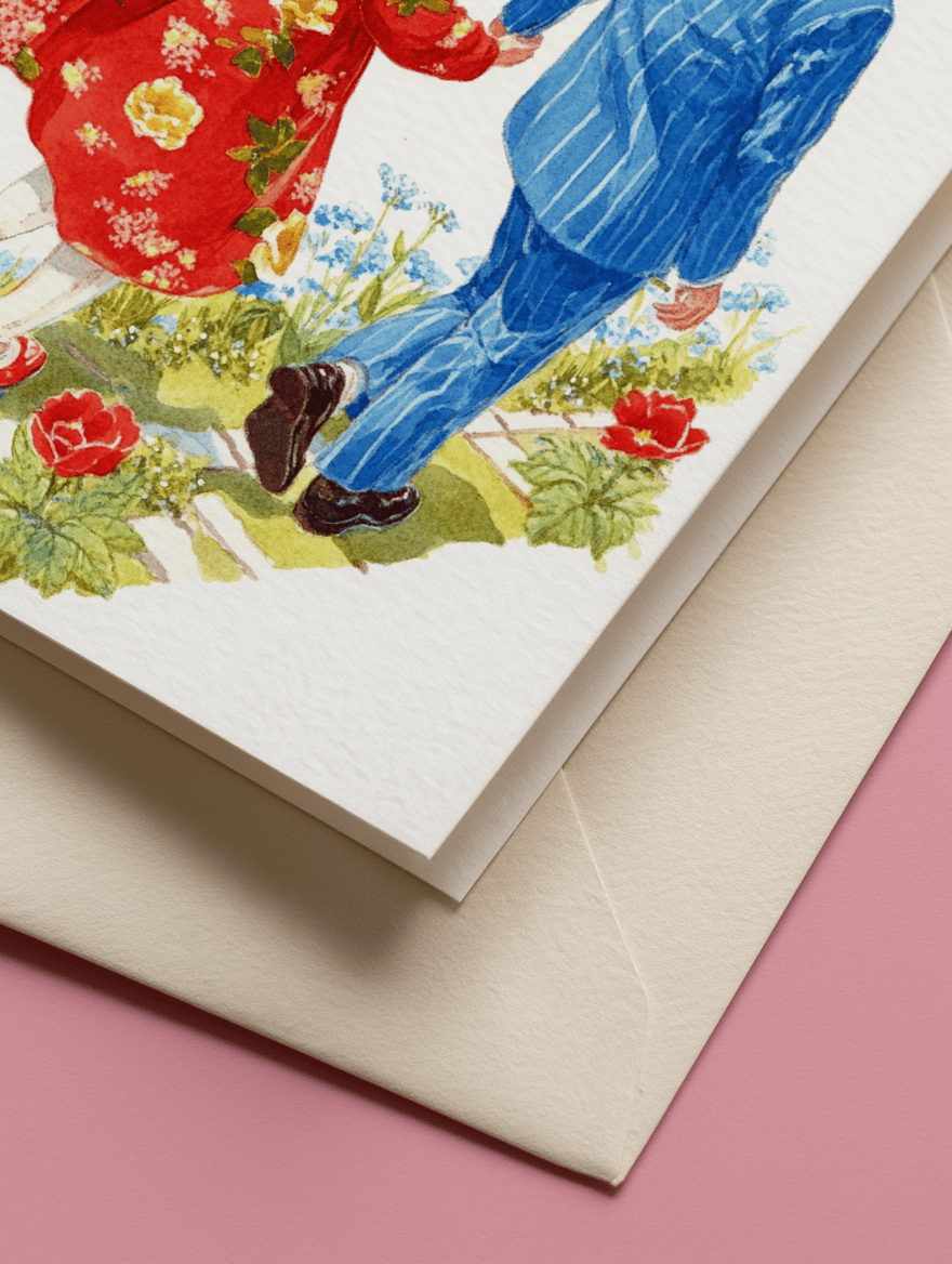 Grow Old With You Card mockup 3