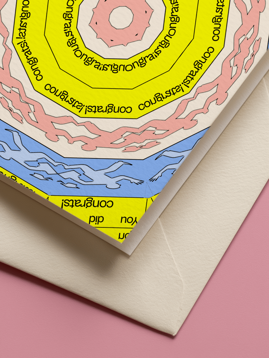 You Did It Running Spiral Card mockup 3