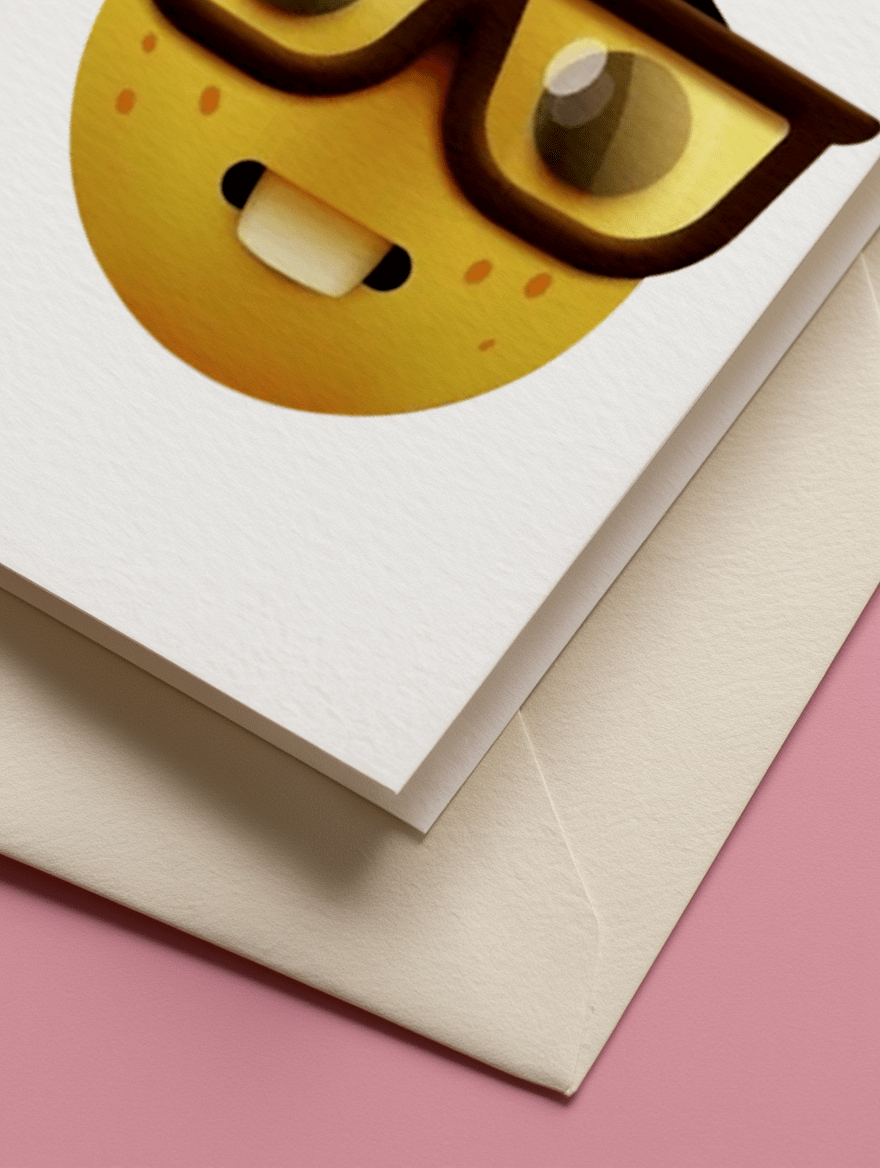 How You Look Graduating Emoji Card mockup 2