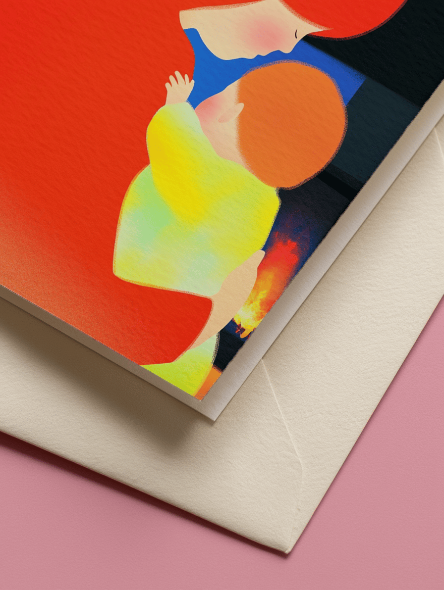 Safest Place I Know Card mockup 3