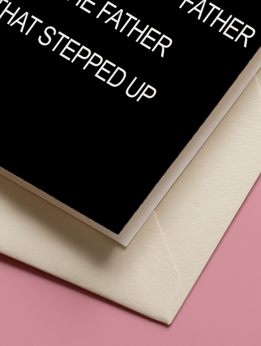 The Father Who Stepped Up Card mockup 3