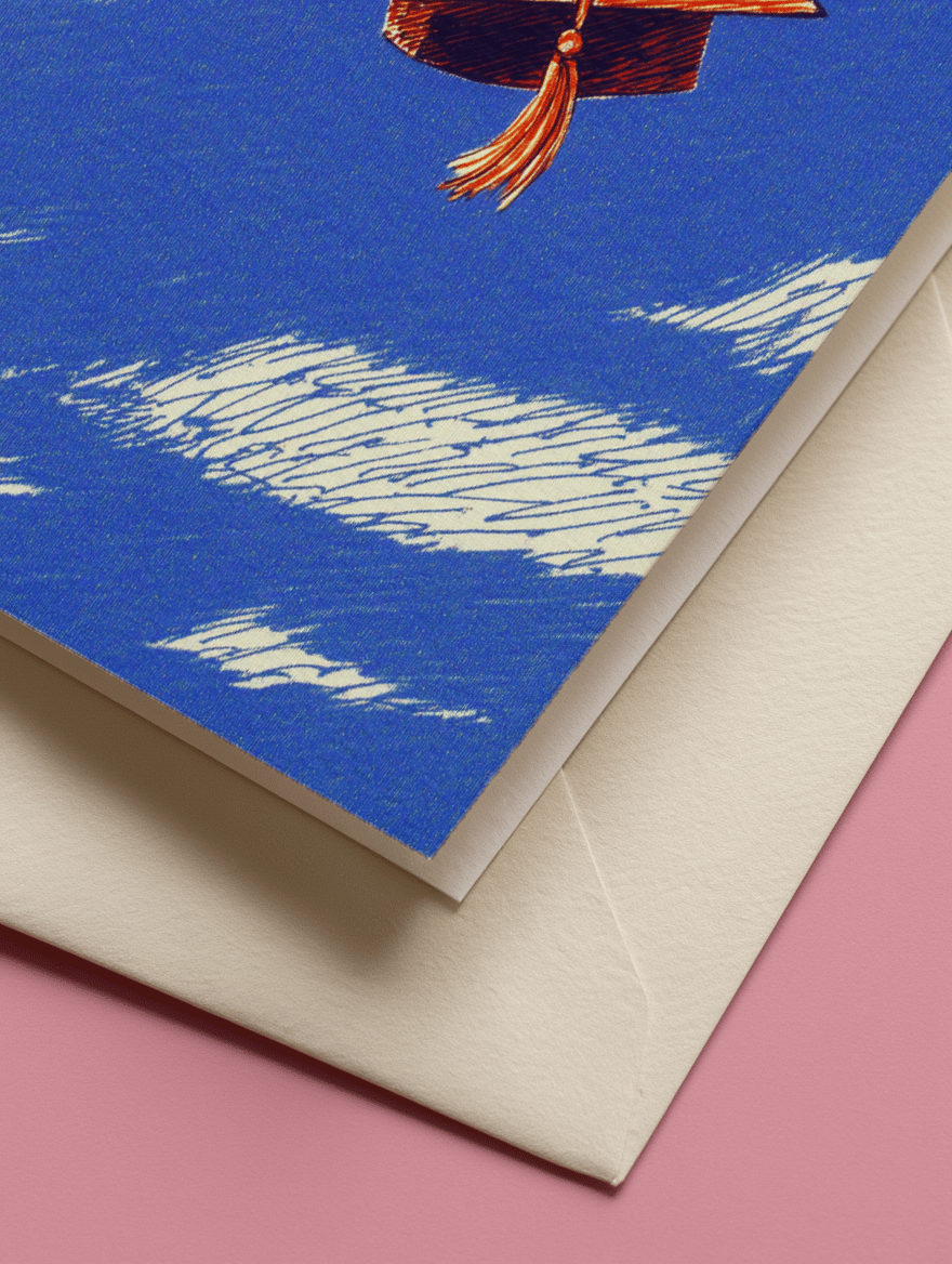 Tossed to the Wind Graduation Card mockup 3