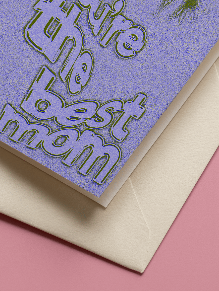 You're the Best Mom Card mockup 3