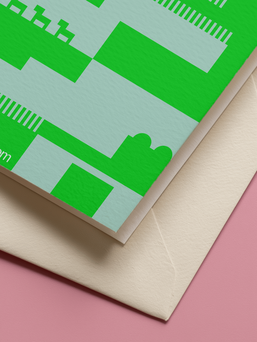 Best Mom Block City Card mockup 3