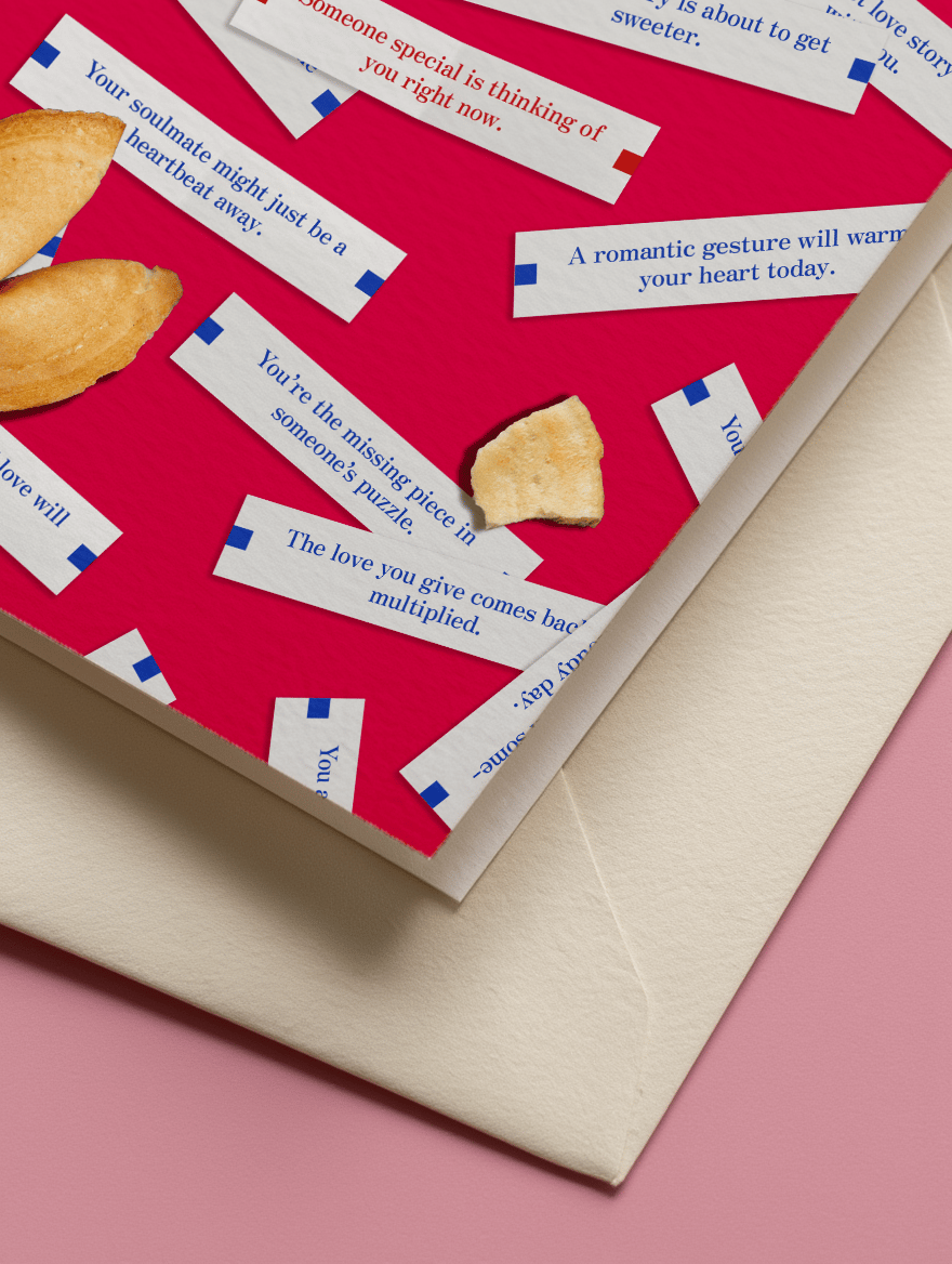 Fortune Cookie Love Notes Card mockup 3