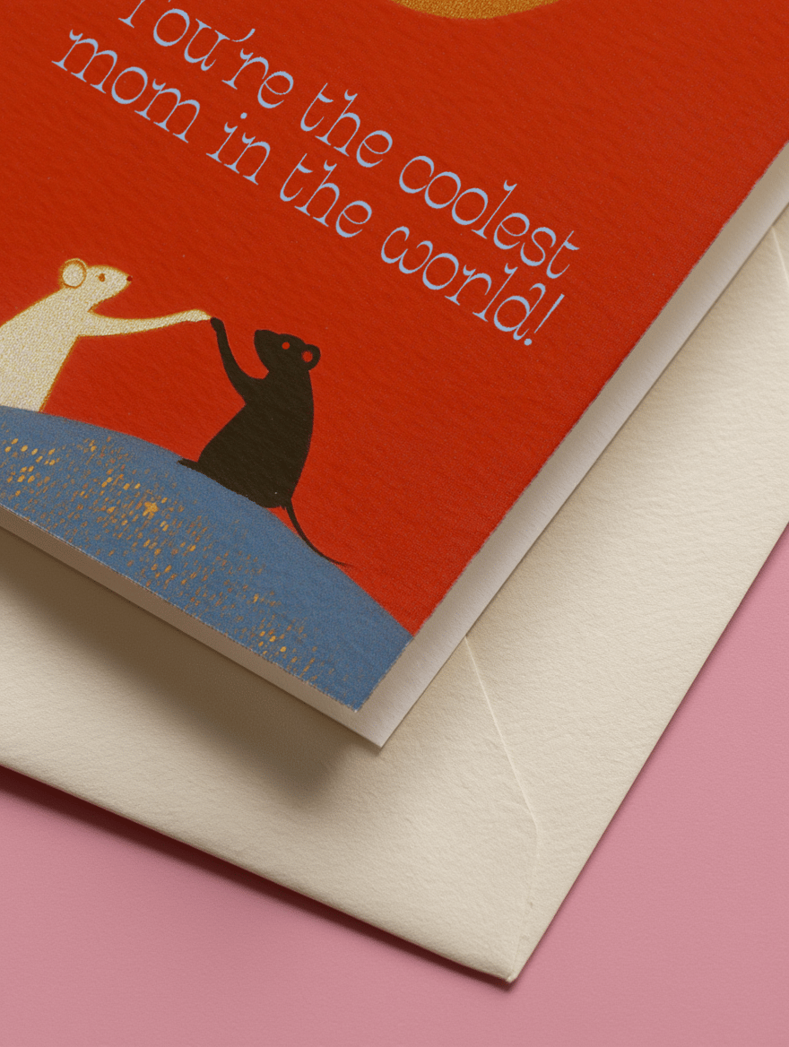 You're the Coolest Mom in the World Card mockup 3