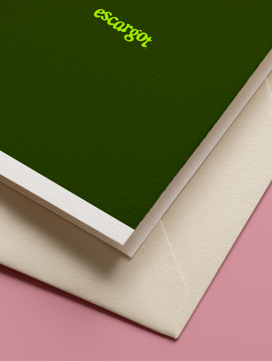 Escargot Brand Backer Card mockup 3