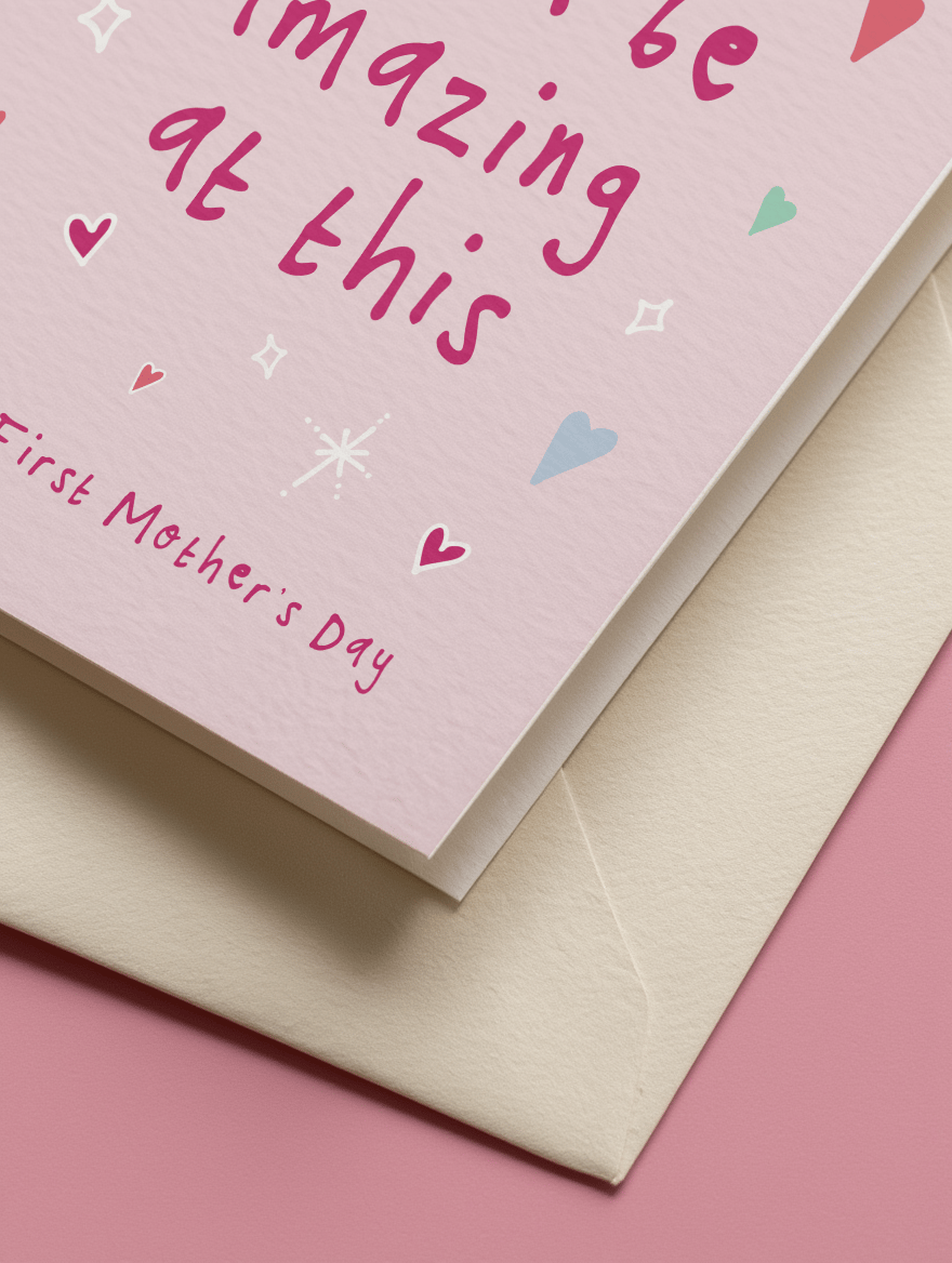 Amazing First Mother’s Day Card mockup 3