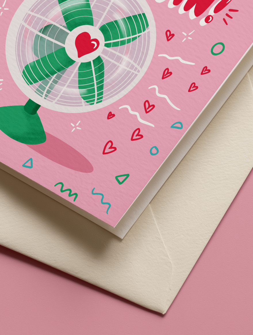 Biggest Fan Valentine's Card mockup 3