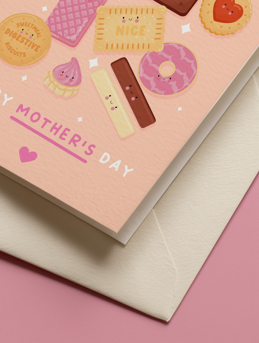 Sweetest Mom Biscuit Card mockup 3