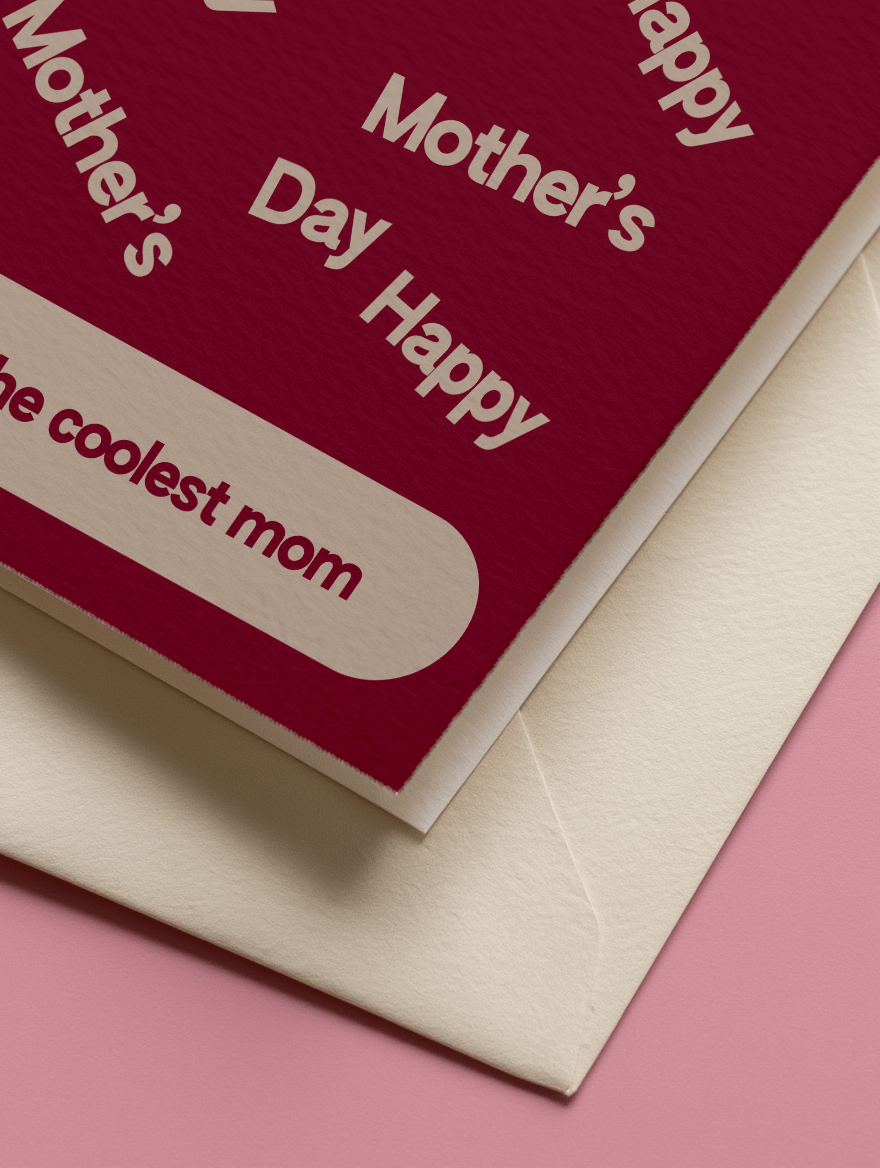 Happy Mother's Day to the Coolest Mom mockup 3