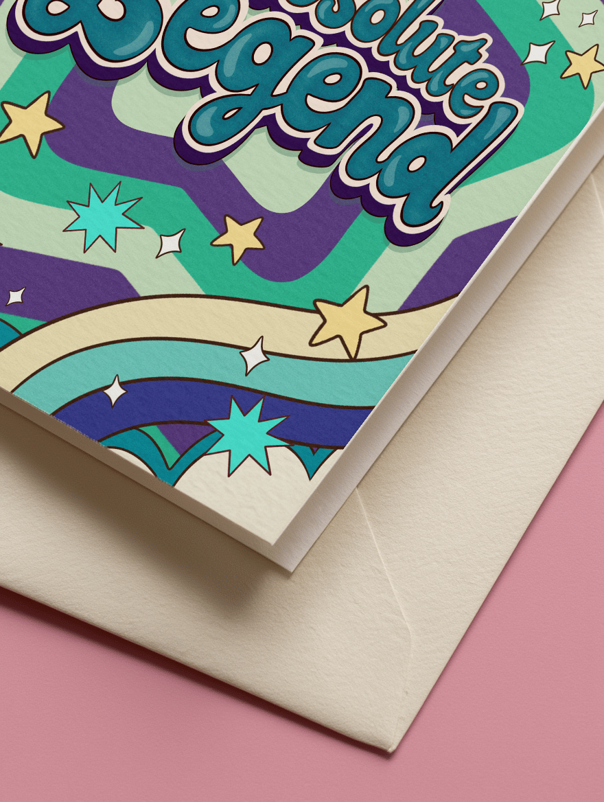 Absolute Legend Celebration Card mockup 3