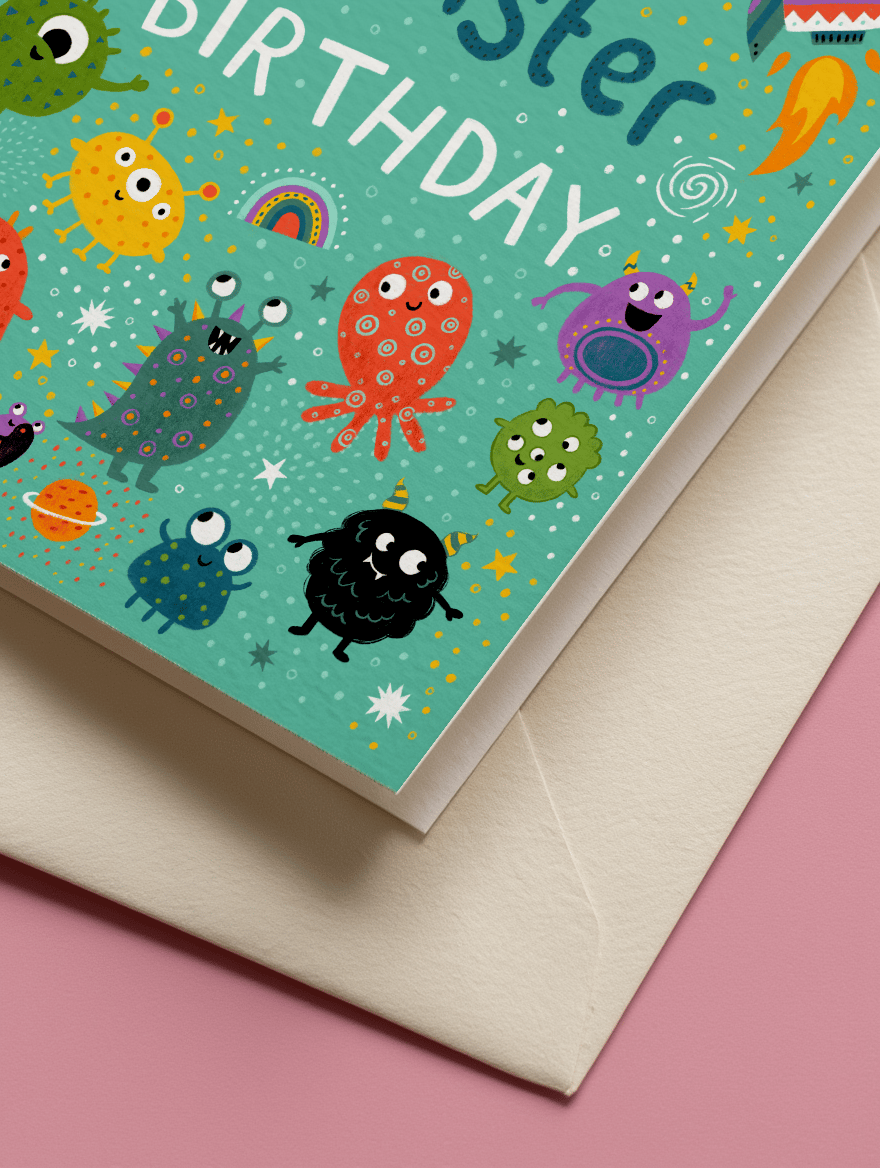 Have a Monster Birthday mockup 3