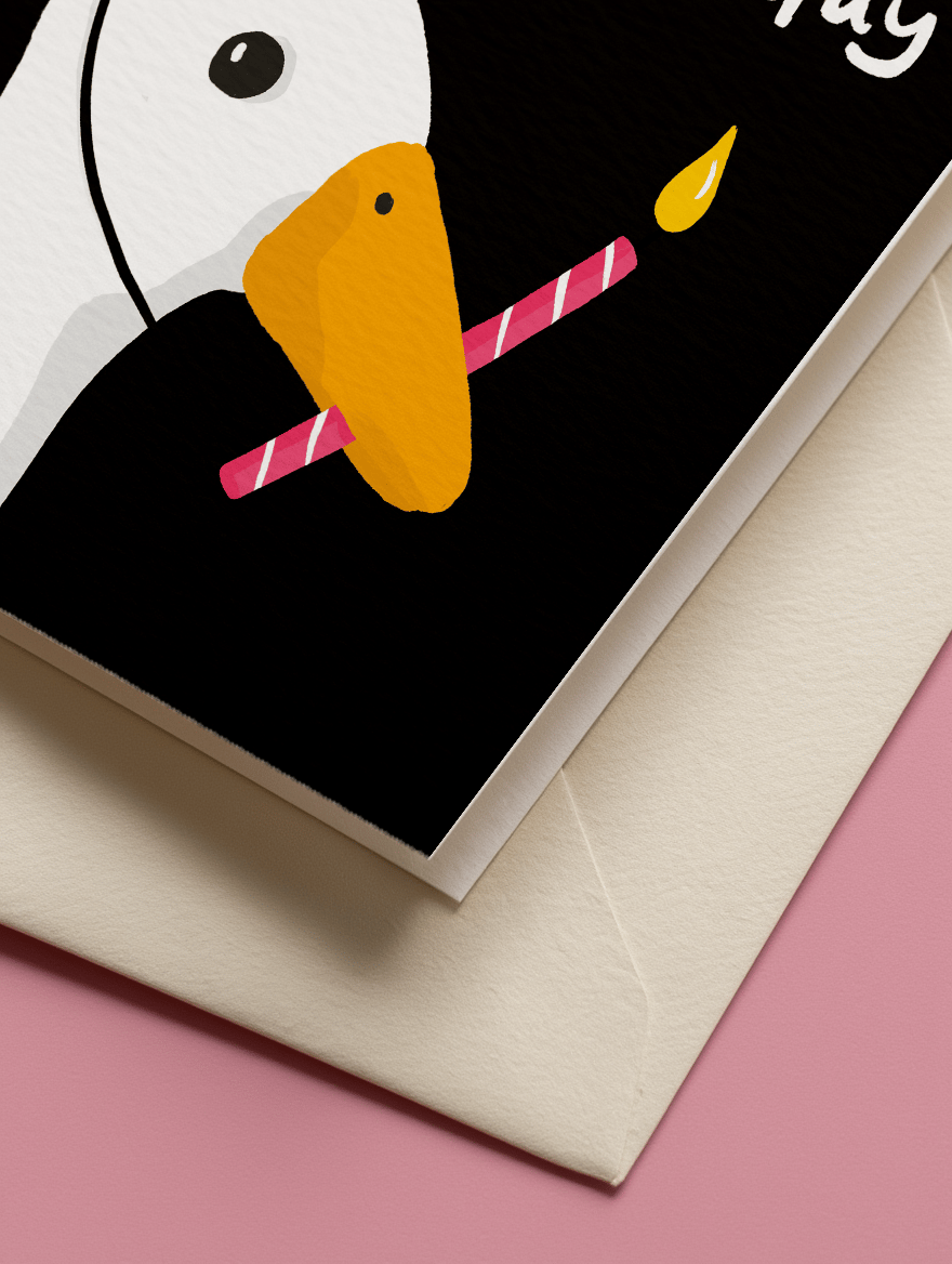 Goose Honk Birthday Card mockup 3