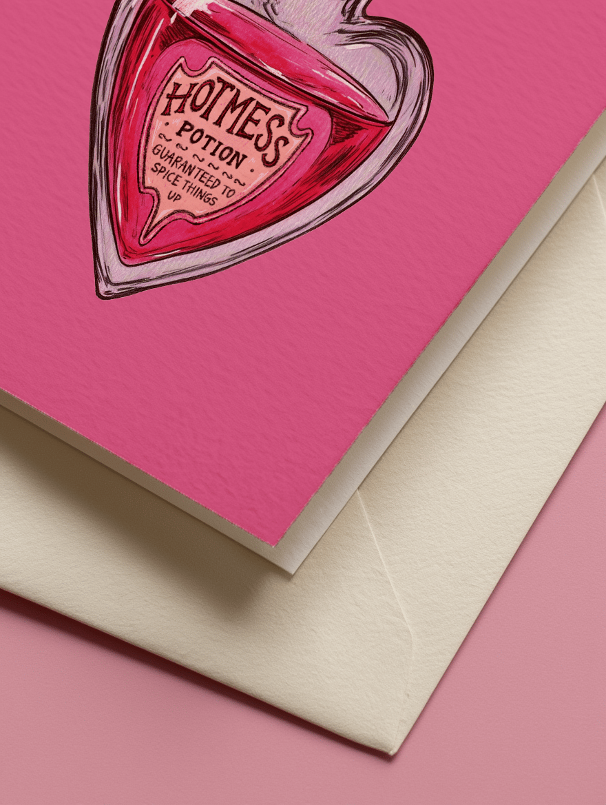 Hot Mess Potion Card mockup 2