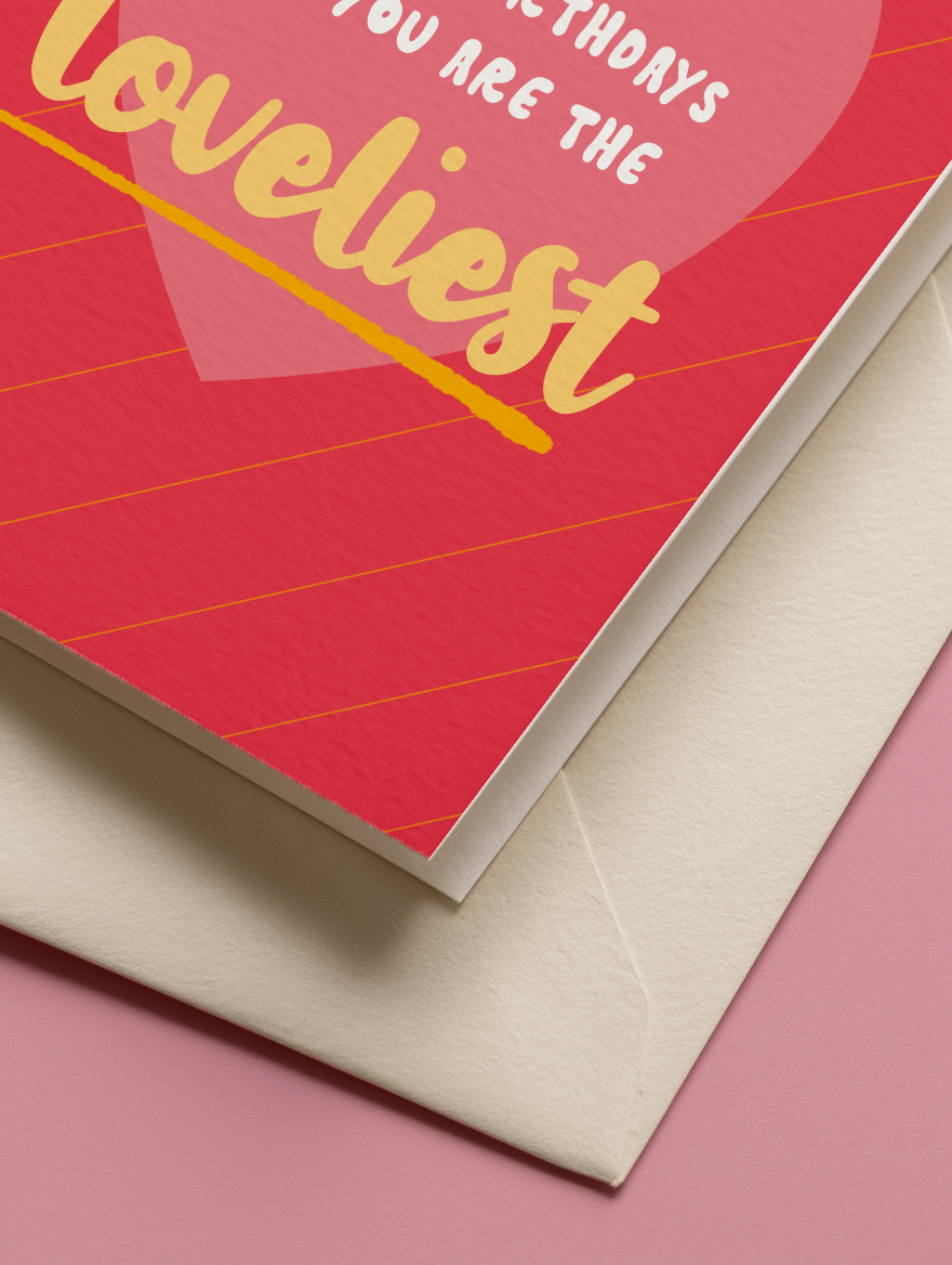 Lovely People Birthday Card mockup 3