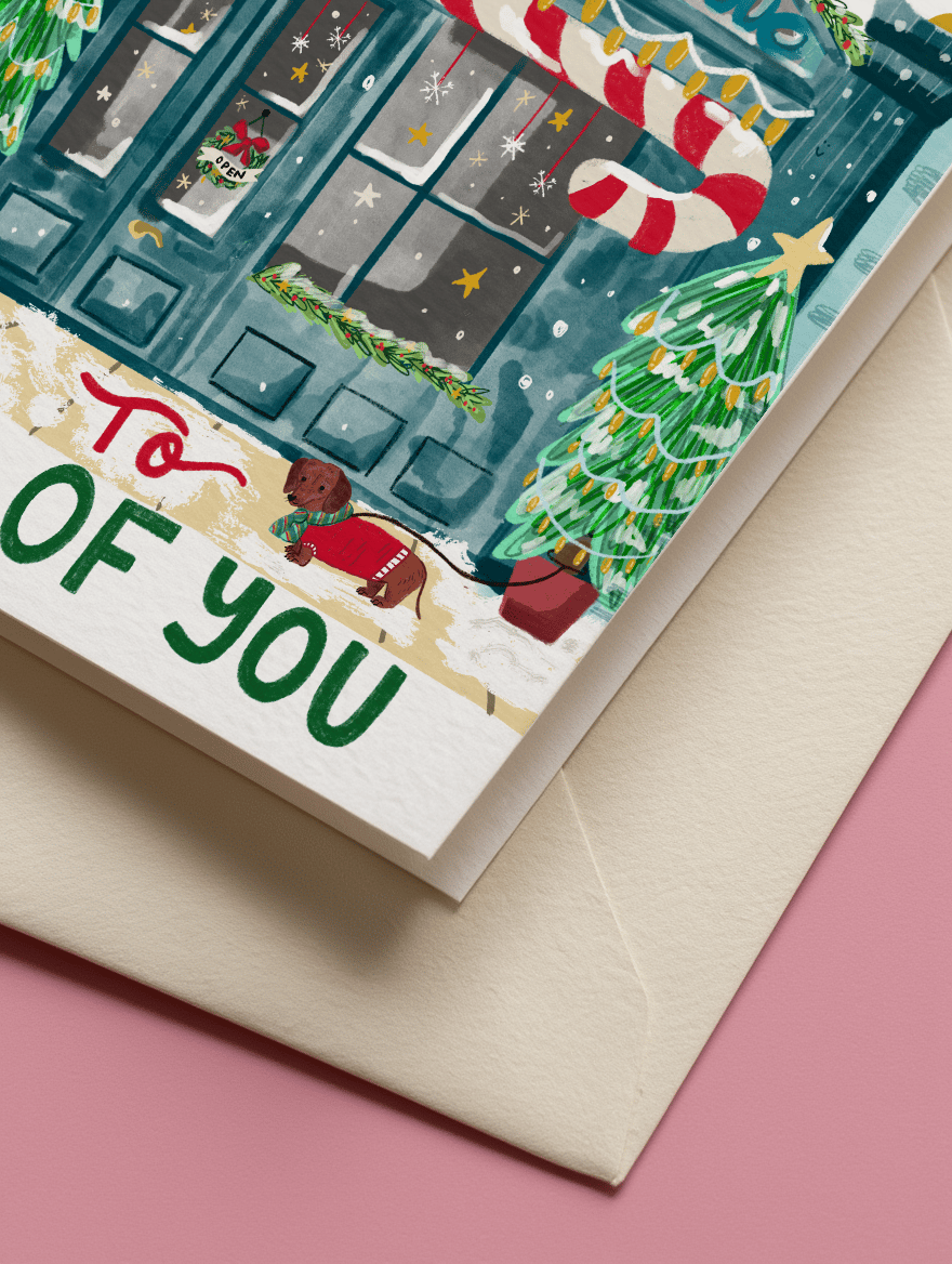 Festive Shopfront Christmas mockup 3