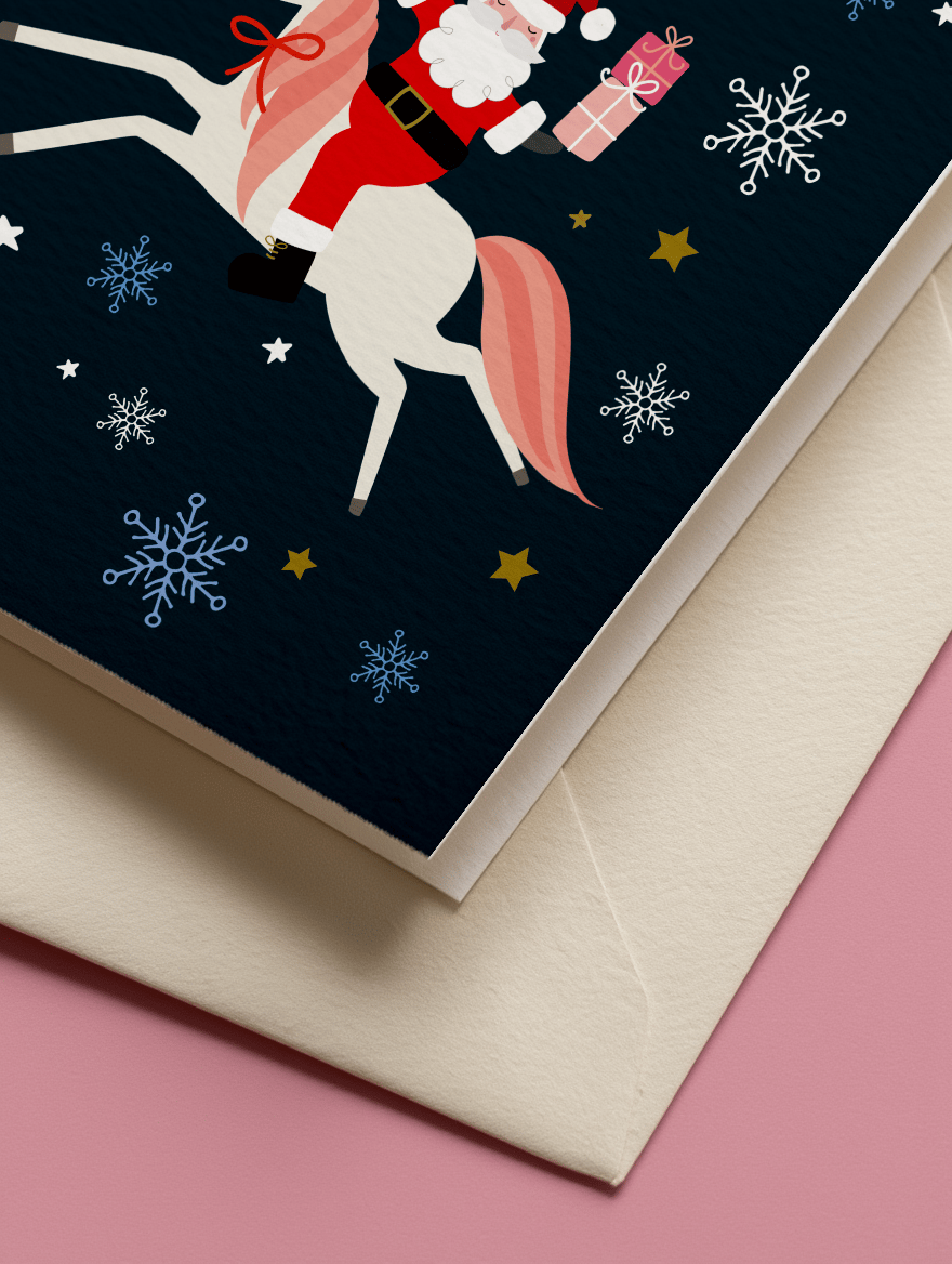 Santa Unicorn Winter Wishes mockup 3