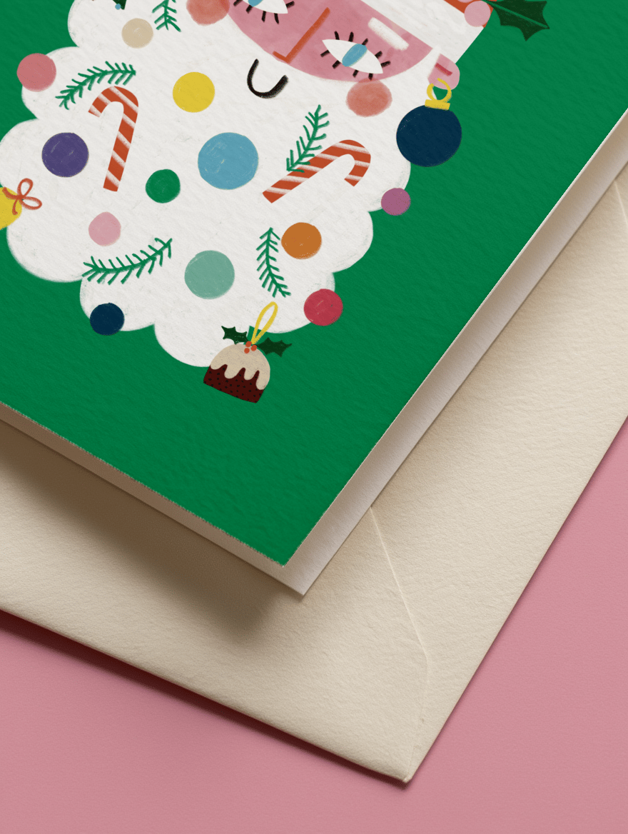 Festive Santa Beard mockup 3