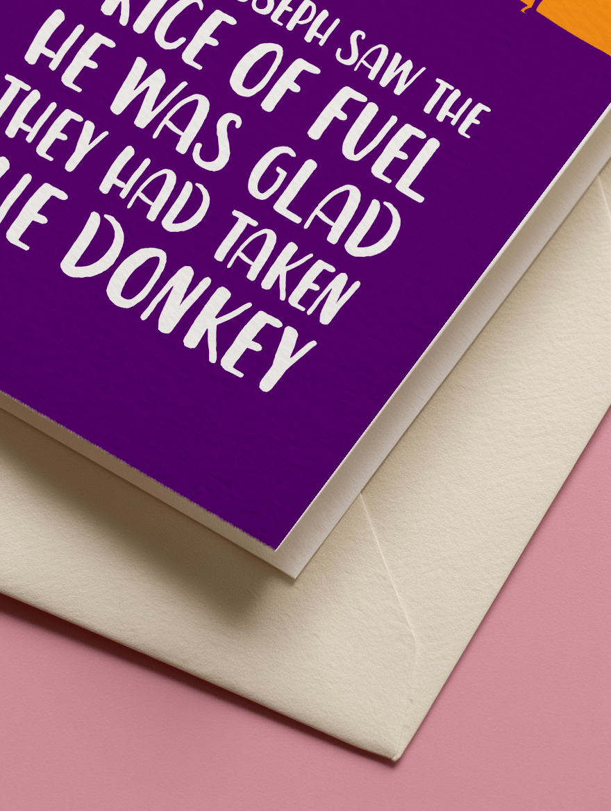 Joseph and the Donkey Christmas Fuel mockup 3