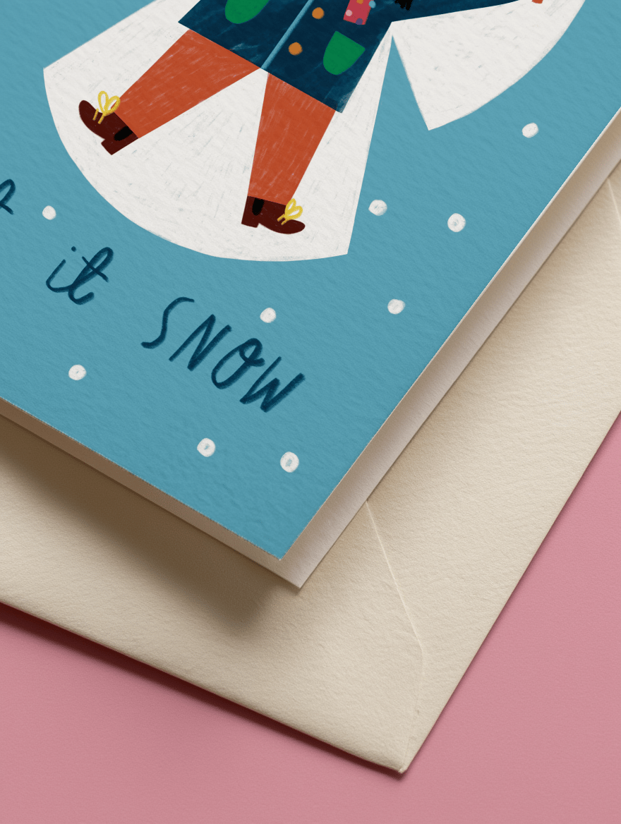 Let It Snow Angel mockup 3