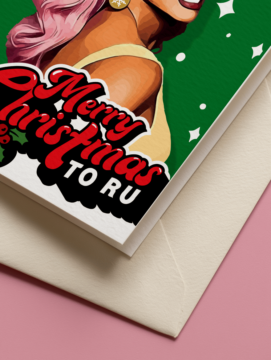 RuPaul Christmas mockup 3