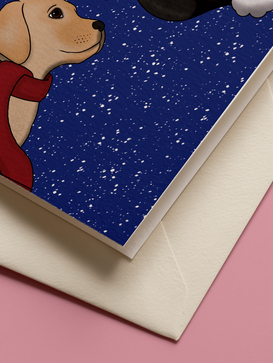 Festive Puppy Holiday mockup 3