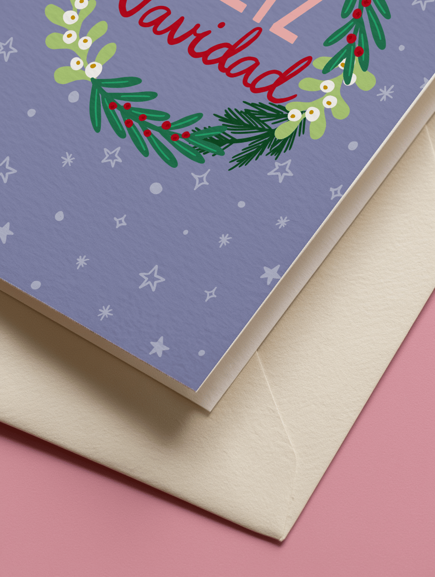 Holiday Wreath Greetings mockup 3