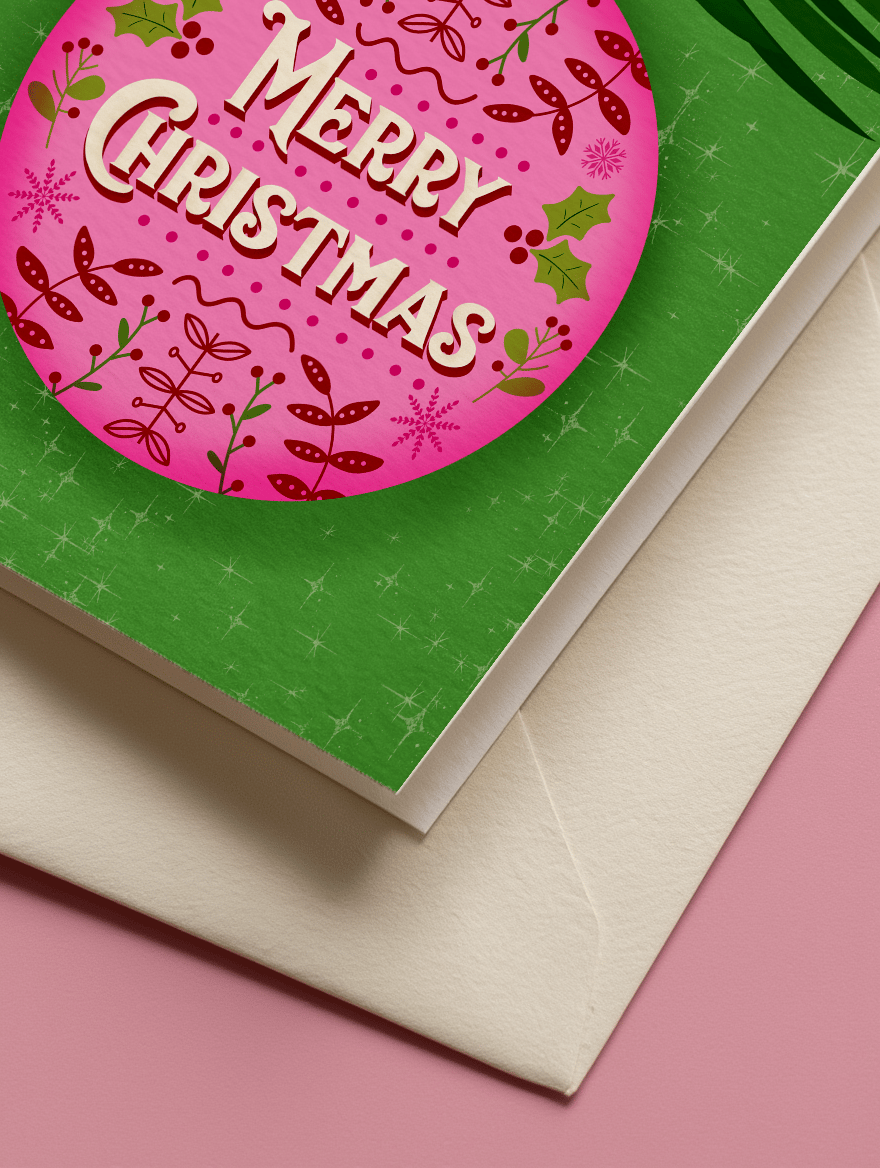 Festive Ornament Greetings mockup 3